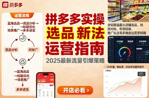 王校长9月12拼多多实操新玩法，全链路涵盖从店铺选品、找对标，布局链接，推广玩法等多维度运营思路（更新）-小妖精资源网