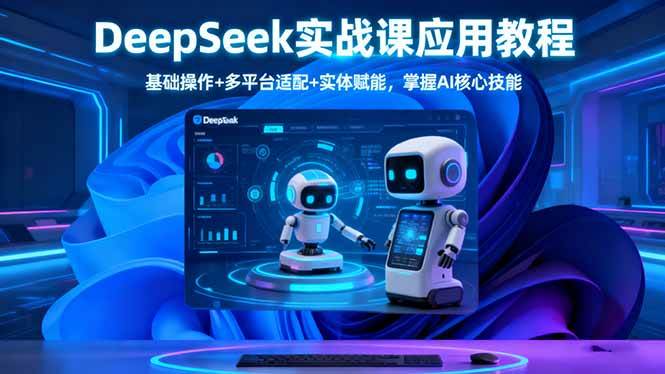 （16391期）DeepSeek实战课应用教程、基础操作+多平台适配+实体赋能，掌握AI核心技能-小妖精资源网