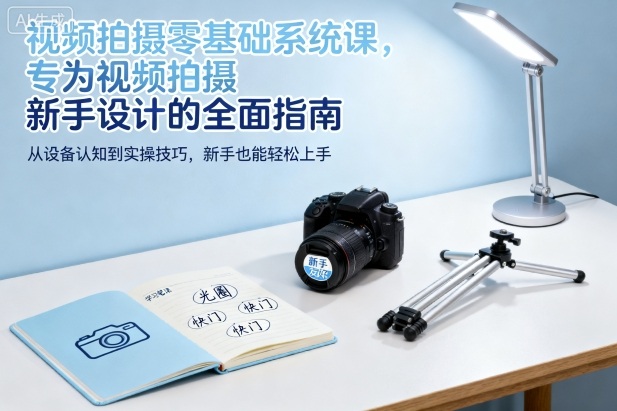 视频拍摄零基础系统课，专为视频拍摄新手设计的全面指南-小妖精资源网