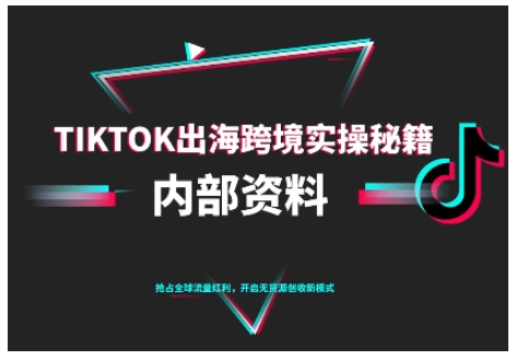 TikTok跨境电商0-1搭建运营，TK出海跨境实操秘籍（10月更新）-小妖精资源网
