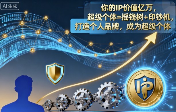 你的IP价值亿万，超级个体=摇钱树+印钞机，打造个人品牌，成为超级个体-小妖精资源网